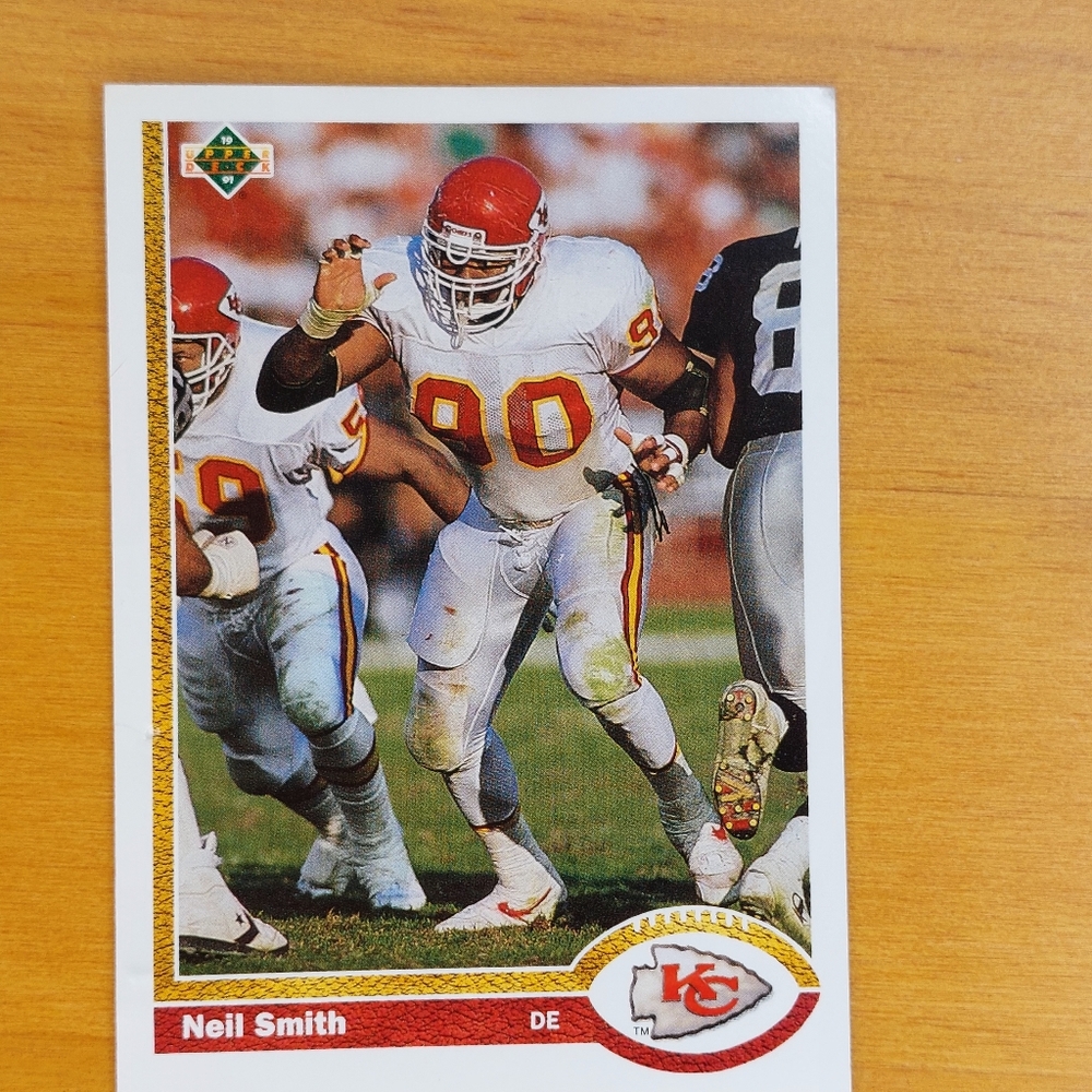 🏈 Vintage 1991 Upper Deck Neil Smith #163 - Kansas City Chiefs